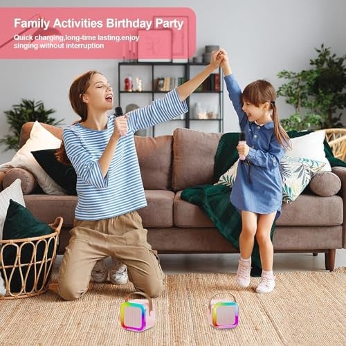 Shatanuvart Export Rechargeable Mini Bluetooth Karaoke Machine for Kids – Wireless Microphone, LED Lights, Bluetooth Speaker – Singing Toy for Boys & Girls – Birthday Gift for Kids (Color 3) - Image 5