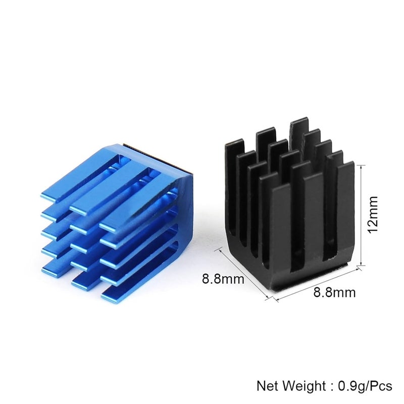 Aluminium Heat Sink 30Pcs Radiator Cooling Electronic Chip IC 3D Printer(30Pcs White) - Image 2