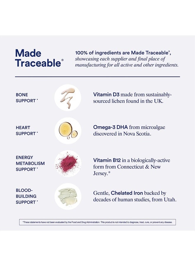 Ritual Multivitamin for Women 18+ with Vitamin D3 for Immune Support*, Vegan Omega 3 DHA, B12, Iron, Gluten Free, Non GMO, USP Verified, 30 Day Supply, 60 Capsules - Image 4