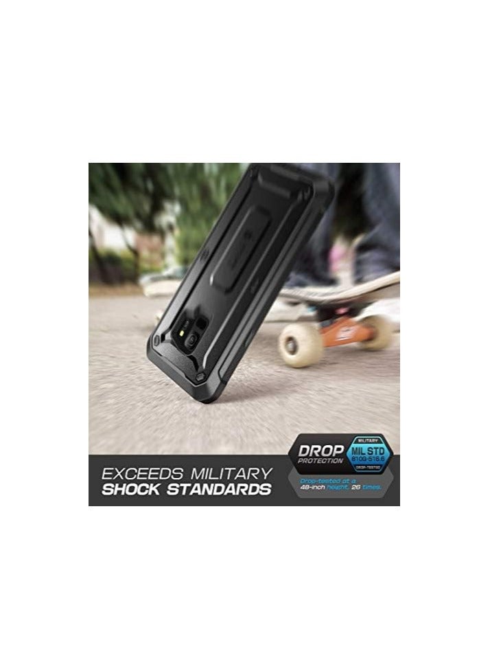 SUPCASE Unicorn Beetle Pro Series Case Designed For Galaxy S9 (2018 Release), Full Body Rugged Holster Case with Built-in Screen Protector - Black - Image 3