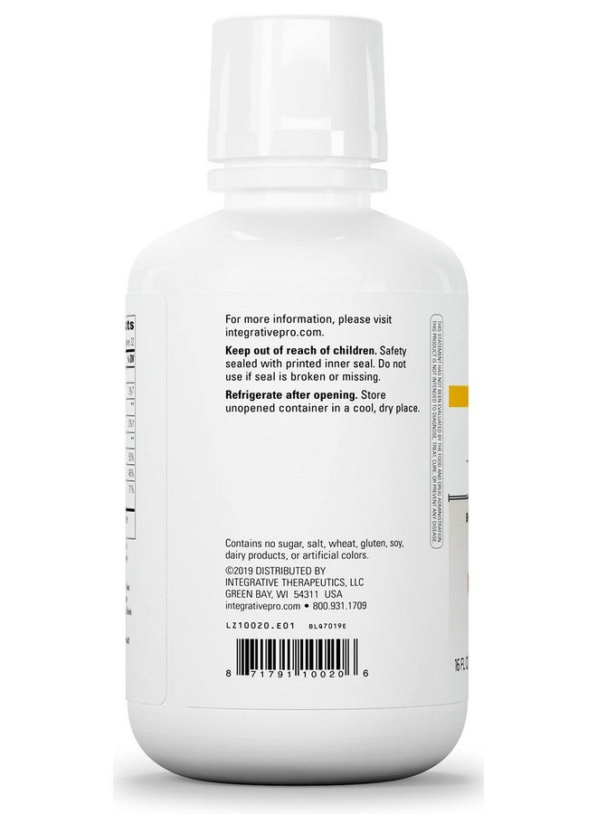 Integrative Therapeutics Liquid Calcium Magnesium 2:1 CaMg Ratio Bioavailable Mineral Forms Orange Vanilla Flavor 16 Fl Oz - Image 3