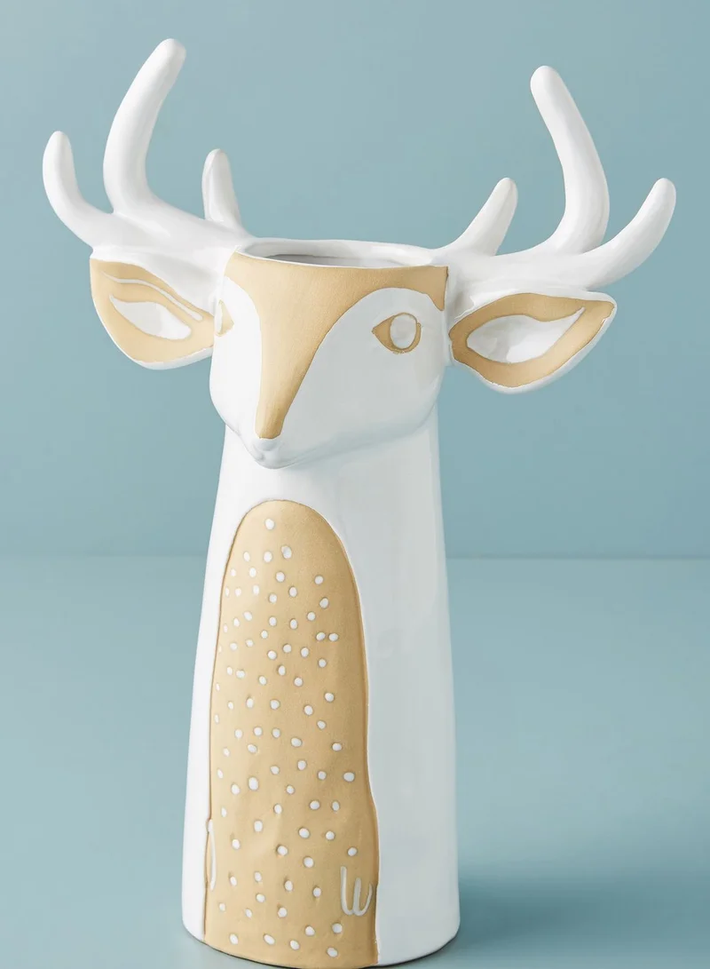 Anthropologie Home Deer Ember Vase