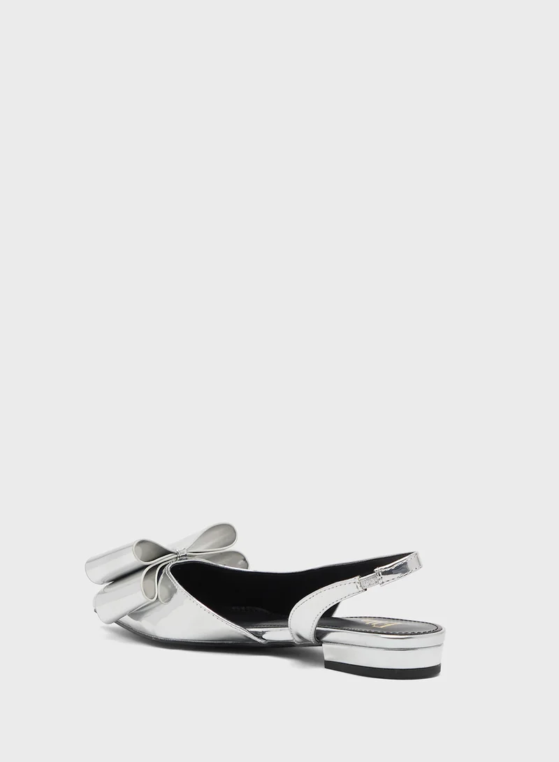 ELLA Slingback Ballerina With Bow