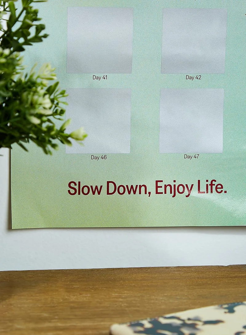 Another Me Poster, 50 Day Challenge, Slow Life, English