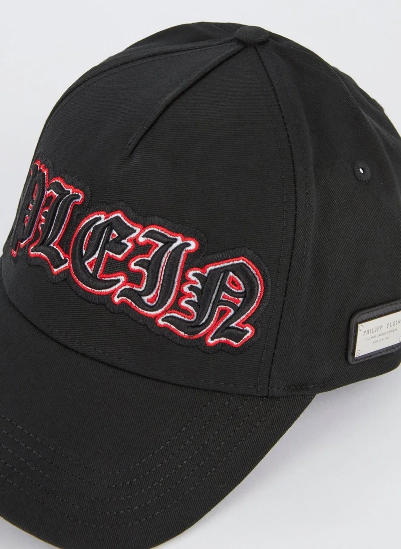 PHILIPP PLEIN Gothic Plein Embroidered Visor Cap