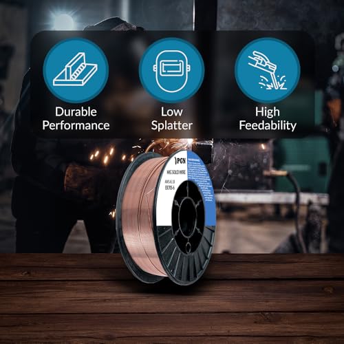 PGN Bearings PGN Solid MIG Welding Wire - ER70S-6 .030 Inch - 10 Pound Spool - Mild Steel MIG Wire with Low Splatter and High Levels of Deoxidizers - For All Position Gas Welding - Image 5
