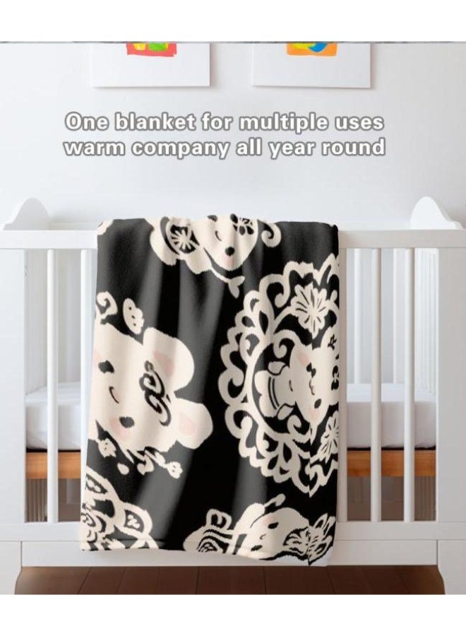 general Baby and children's cartoon flannel thin blanket (warm and comfortable, suitable for sleep, game use) 70cm*100cm - Image 1