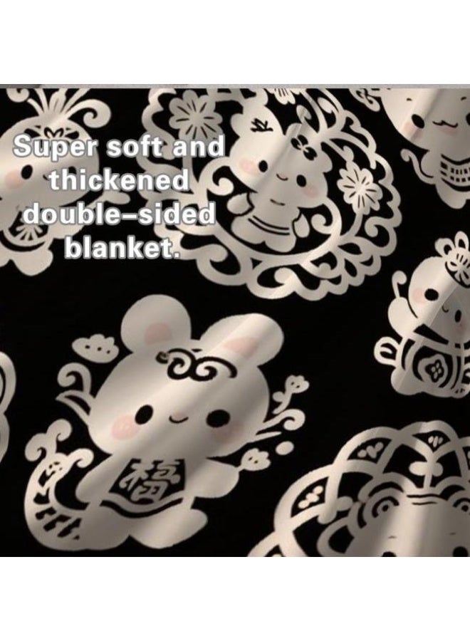 general Baby and children's cartoon flannel thin blanket (warm and comfortable, suitable for sleep, game use) 70cm*100cm - Image 3