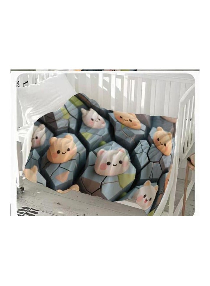 general Flannel thin blanket (warm and comfortable, suitable for sleep, gaming, dust removal and sandproof) 150cm*200cm - 481 - Image 3