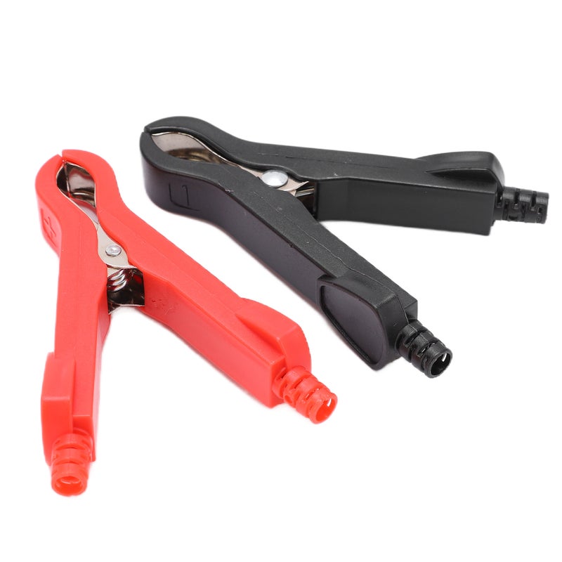 2Pcs U58 30A Test Clip Nickel Plated Brass Test Terminal Clamp with ABS Protective Cover Red Black - Image 4