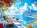 Cross & Glory Cross Glory Patio by The Sea 1000 Piece Jigsaw Puzzle for Adults Serene Coastal Patio and Ocean View Puzzle Challenging Puzzle for Adults EcoFriendly Materials - Image 2