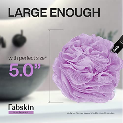 FABSKIN Loofah for Bathing | Bath Shower Sponge Scrubber Exfoliator for Women and Men | Body Wash Scrub | Bath Scrubber for Body (PURPLE) - Image 4