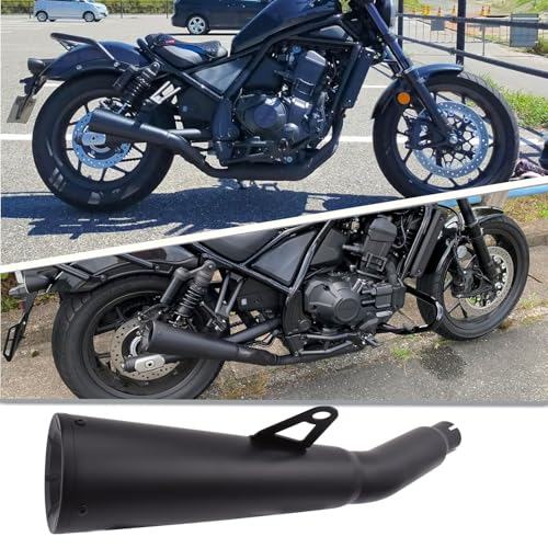 Midimttop Motorcycle Stainless Steel Full Complete System Exhaust Muffler Pipe Header & Mid Pipe & Tail Muffler Compatible with Ho-n&da Rebel CMX 1100 CMX1100 2021 2022 2023 2024 (With Silencer) - Image 1