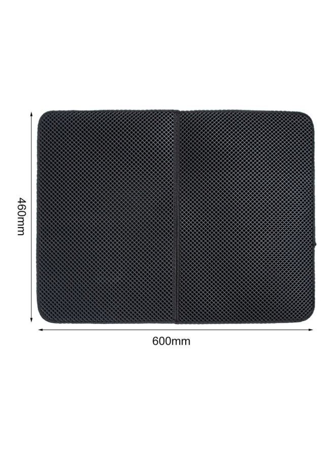 NIBEMINENT Non-Slip Waterproof Litter Mat Black - Image 2