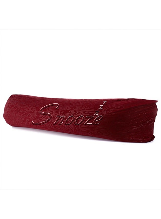 snooze Long Pillowcase Jakared microfiber Dark red  - Image 1