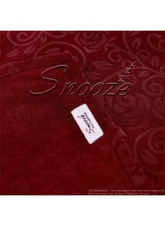 snooze Long Pillowcase Jakared microfiber Dark red  - Image 2