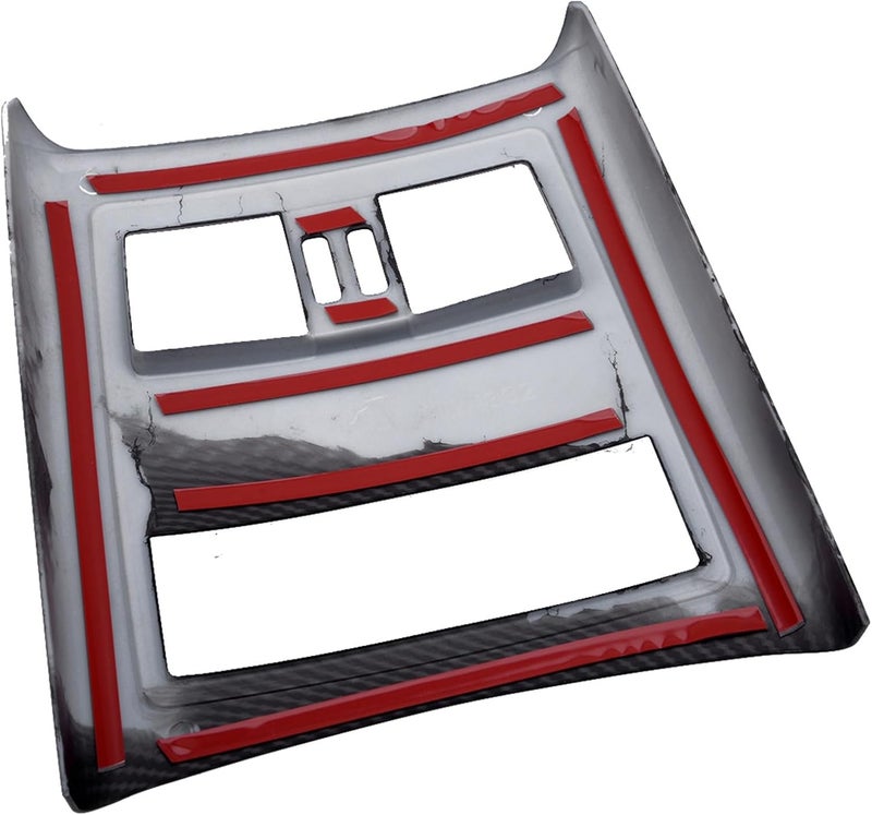 DEMULAX Black Car Armrest Rear Air Outlet Vent Frame - Image 2