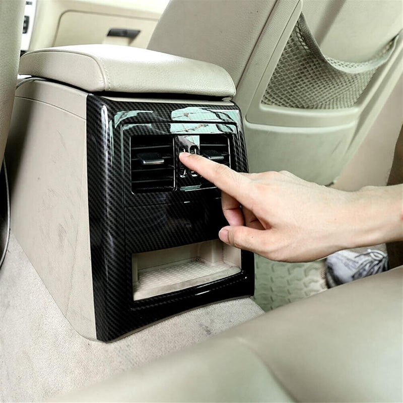 DEMULAX Black Car Armrest Rear Air Outlet Vent Frame - Image 5