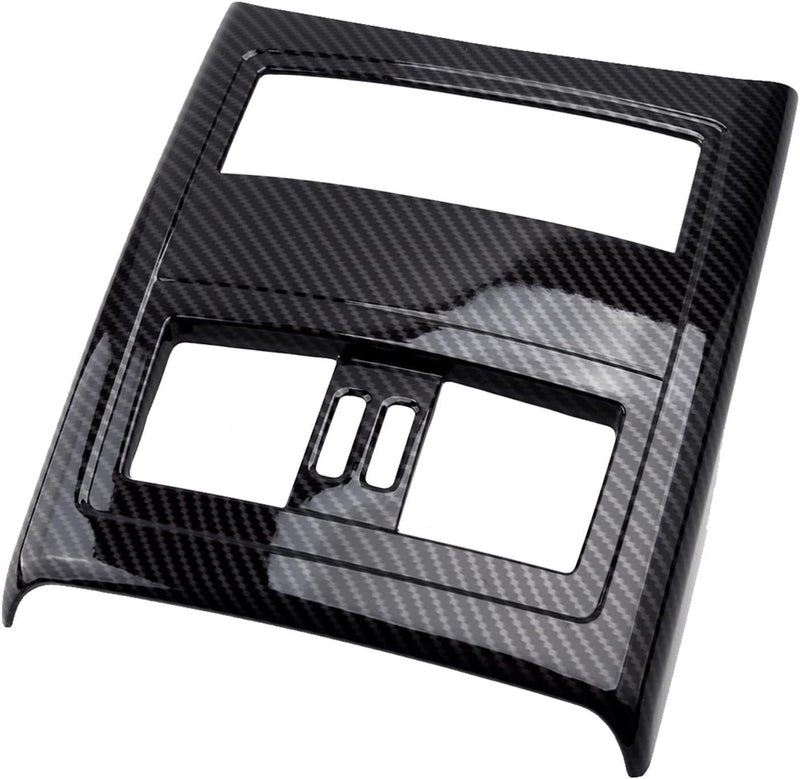 DEMULAX Black Car Armrest Rear Air Outlet Vent Frame - Image 1