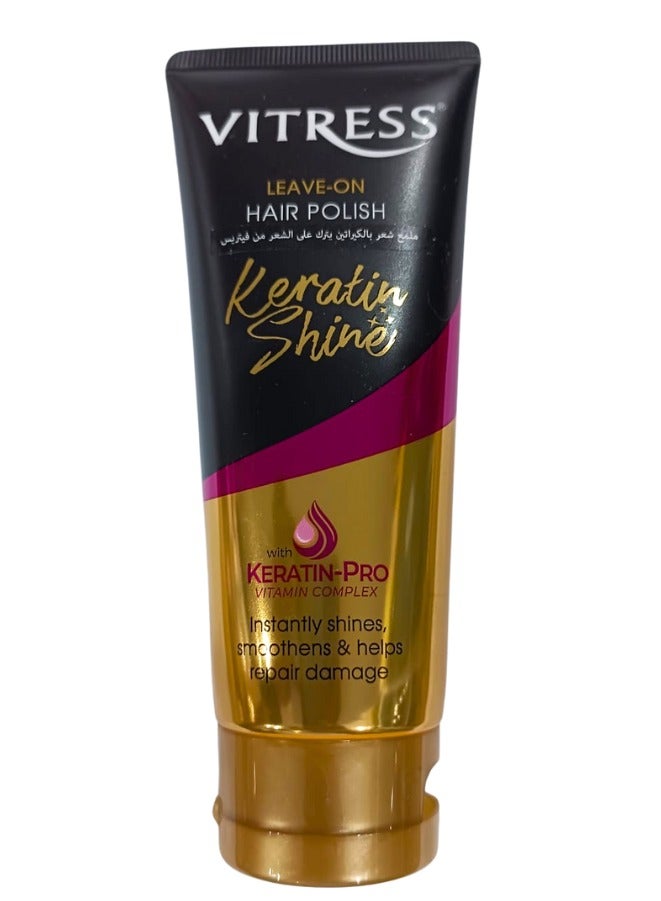 VITRESS keratin Shine Leave On Hair Polish And Hair Serum