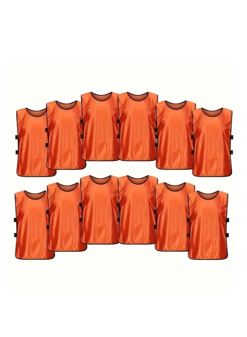 سبال سترة تدريب رياضية (١٢ قطعة)، بوليستر ١٠٠٪، رقبة دائرية، نسيج محبوك، لون موحد، مناسبة لجميع المواسم، للأطفال والكبار - معدات تدريب كرة السلة | سترة جيدة التهوية | تصميم متين - Image 2