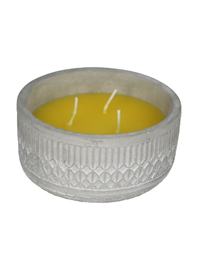 LUANCE Elegant Cement Pot Citronella Candle Grey 6 x 13 x 13 cm 85039930 - Image 2