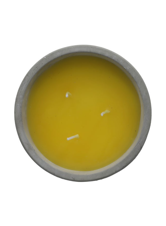 LUANCE Elegant Cement Pot Citronella Candle Grey 6 x 13 x 13 cm 85039930 - Image 1