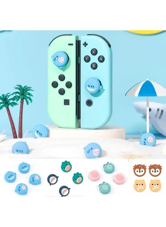 Shark Thumbstick Caps Dog Deer Style for Nintendo Switch OLED Lite Controller Cover - Image 1