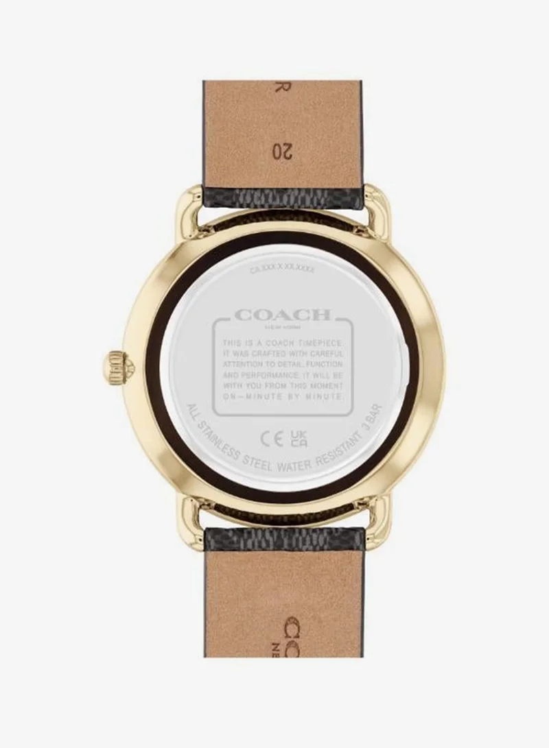 Coach Elliot Analogue Movement Watch with PVC Strap - 14602672