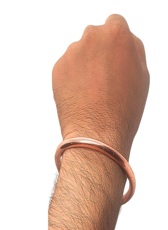 Ervio Pure Copper Kada for Men | Adjustable Tamba Bangle Bracelet with Astrological Benefits | Free Size Traditional Hand Kada - Image 5
