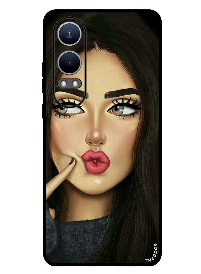 Theodor Protective Case Anti Scratch Shock Proof Bumper Cover For Oppo K12x (China) Dimple Girl - Image 1