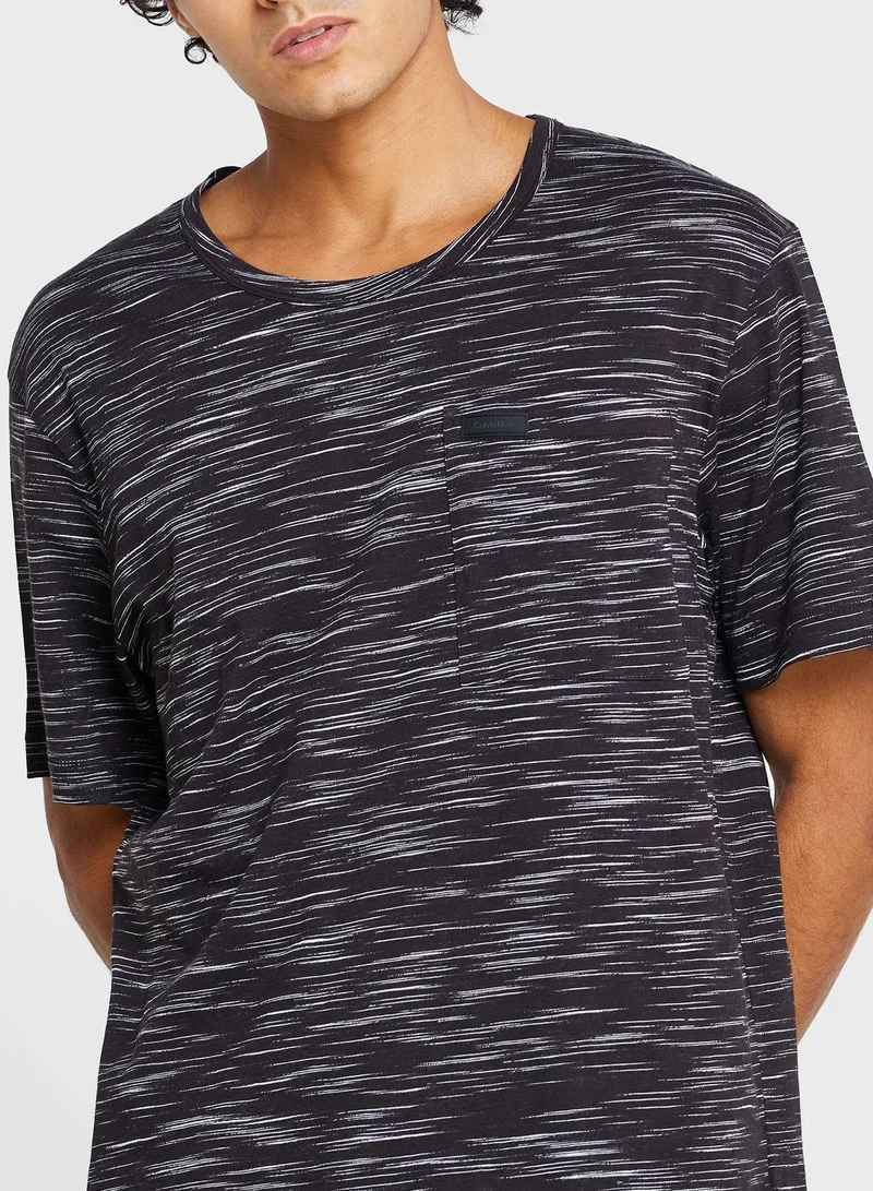CALVIN KLEIN Space Dye Pocket T-Shirt