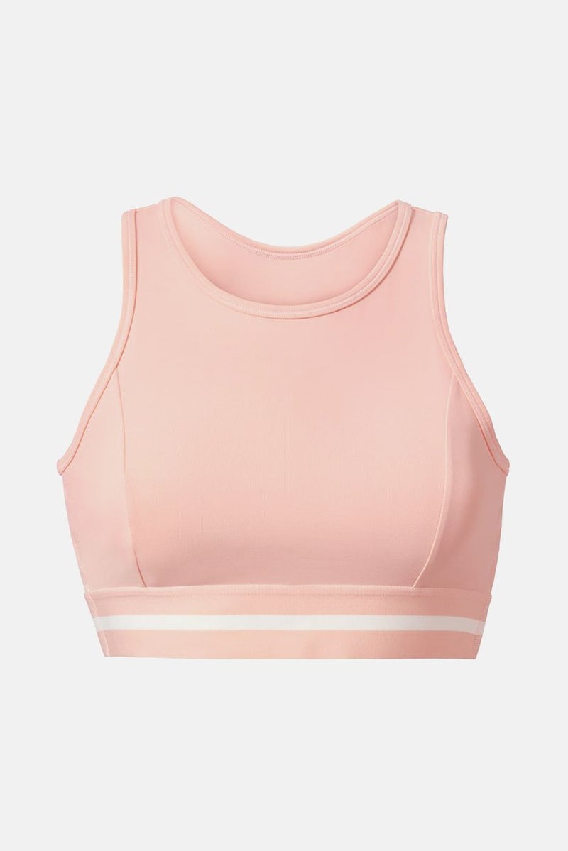 Tchibo Women Sportswear Fit Sleeveless Training Crop Top, Peach  - Image 2