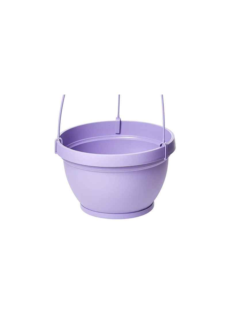 أيدل مجموعة أصص زهور معلقة مع صحون - طقم ليباري - أصص زهور داخلية وخارجية للبلكونة والحديقة - بلاستيك متين - بحجم 3 لتر و 6 لتر - صنع في إيطاليا - بواسطة إيدل - Image 5