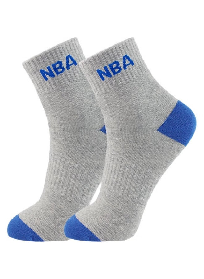 NBA Men'S Socks, Summer Thin Casual Sports Socks, Comfortable Skin-Friendly Seamless Combed Cotton Mid-Calf Business Socks, 6 Pairs - Image 3
