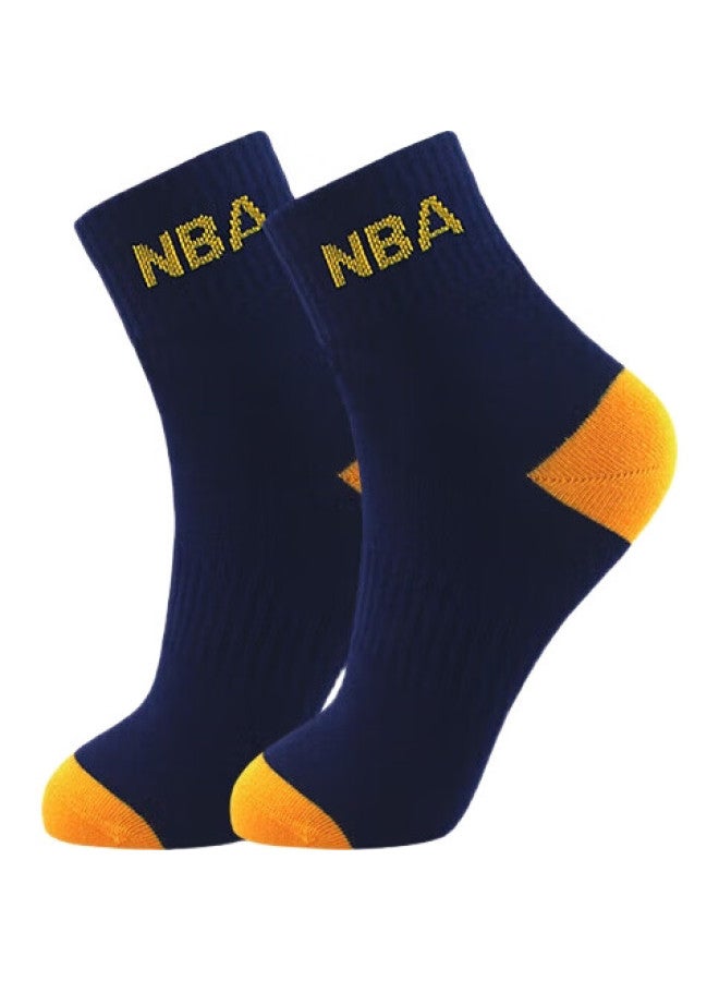 NBA Men'S Socks, Summer Thin Casual Sports Socks, Comfortable Skin-Friendly Seamless Combed Cotton Mid-Calf Business Socks, 6 Pairs - Image 2