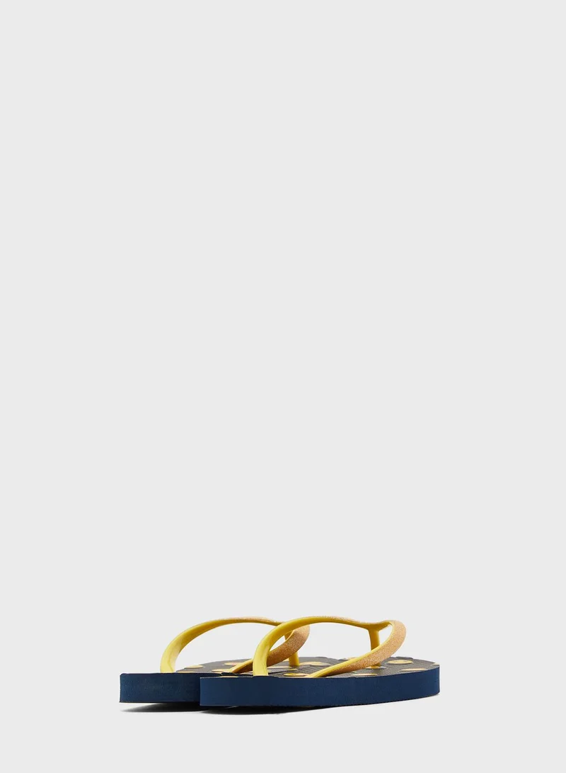 Emoji Kids Emoji Flip Flops