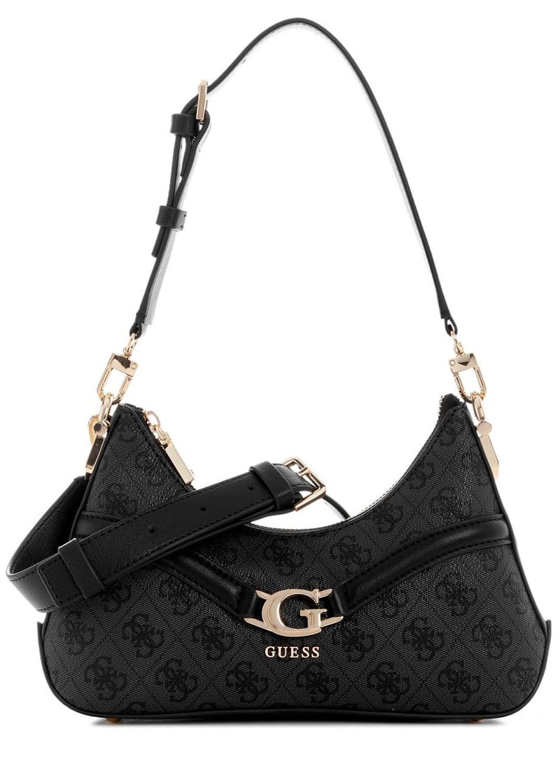 Guess Coal Black Women Shoulder Bag Hwsg7993730 Clo - Image 1