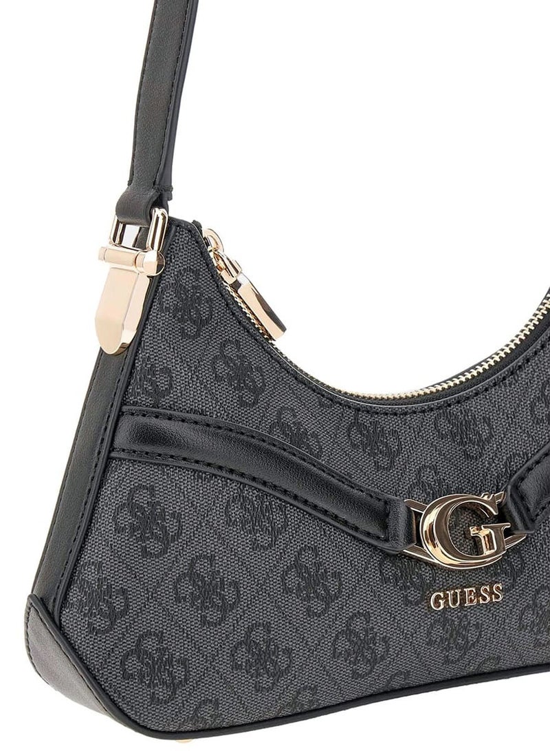 Guess Coal Black Women Shoulder Bag Hwsg7993730 Clo - Image 5