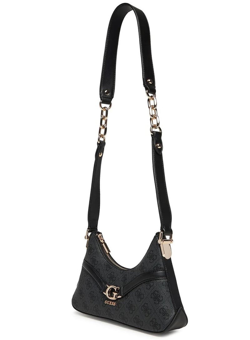 Guess Coal Black Women Shoulder Bag Hwsg7993730 Clo - Image 4