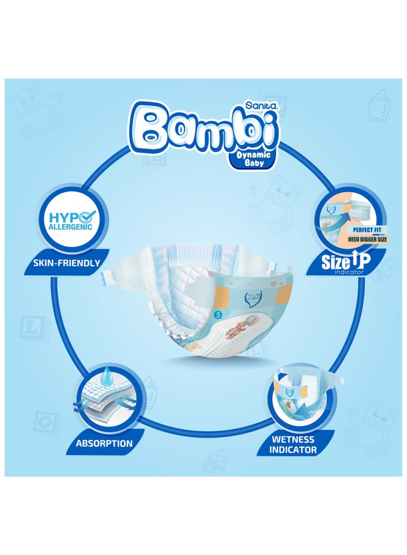 Sanita Bambi Baby Diapers Size 5 XL 148 Diapers - Image 2