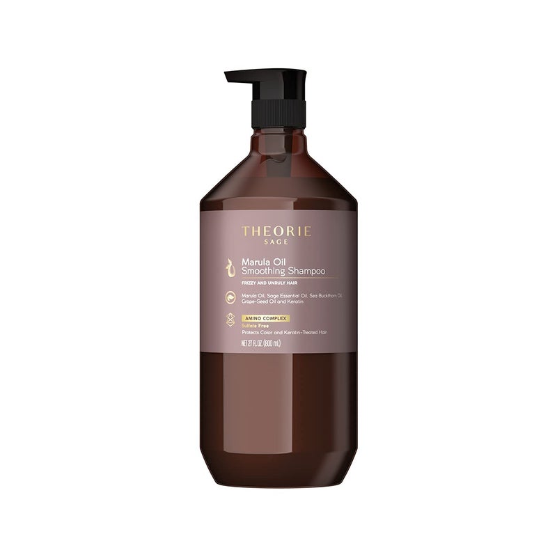 Theorie Smoothing Shampoo Frizz Control with Marula Sea Buckthorn Grape Seed Oils SulfateFree GlutenFree All Hair Types 800 ML