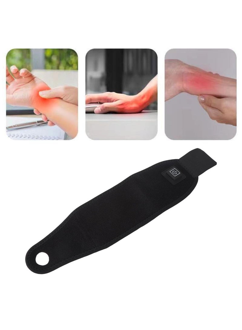 حزام تسخين المعصم والكاحل عبر USB - كمادة حرارية كهربائية  قابل للتعديل لتخفيف آلام المفاصل وتحسين الدورة الدموية - مقاس موحد - Image 2