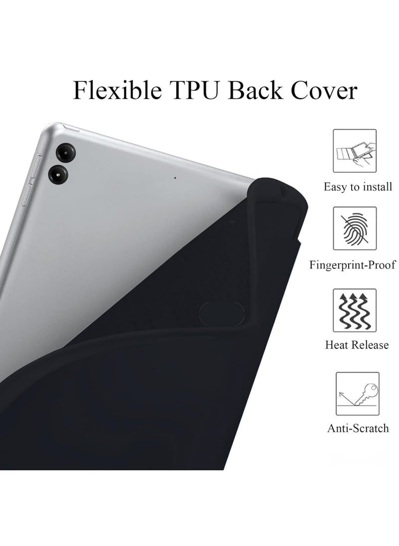 Rock Pow - Case for Xiaomi Redmi Pad Pro 12.1 inch 2024 Released Soft TPU Matte Back Cover with Pencil Slot Standing Folio Slim Lightweight Shell Protective Smart Cover - Image 1