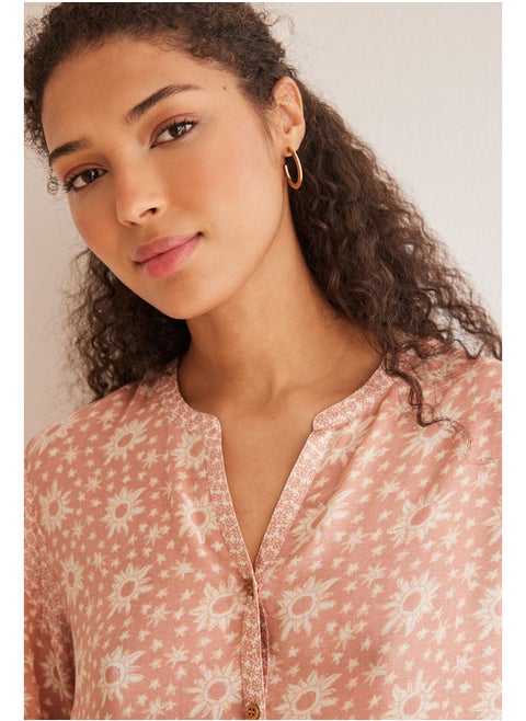 Sun print midi camisole
