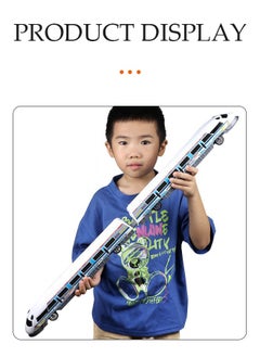 DUNISO Simulation High Speed Railway Harmony Train Toy, inertia driven dual head train toy, railway harmonious train game, universal toy train set, suitable for boys and girls aged 4 to 6, 78cm  - Image 5