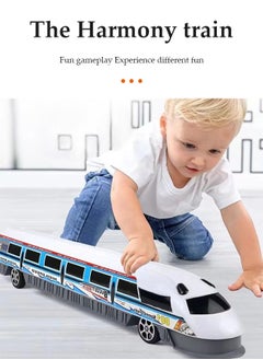 DUNISO Simulation High Speed Railway Harmony Train Toy, inertia driven dual head train toy, railway harmonious train game, universal toy train set, suitable for boys and girls aged 4 to 6, 78cm  - Image 3