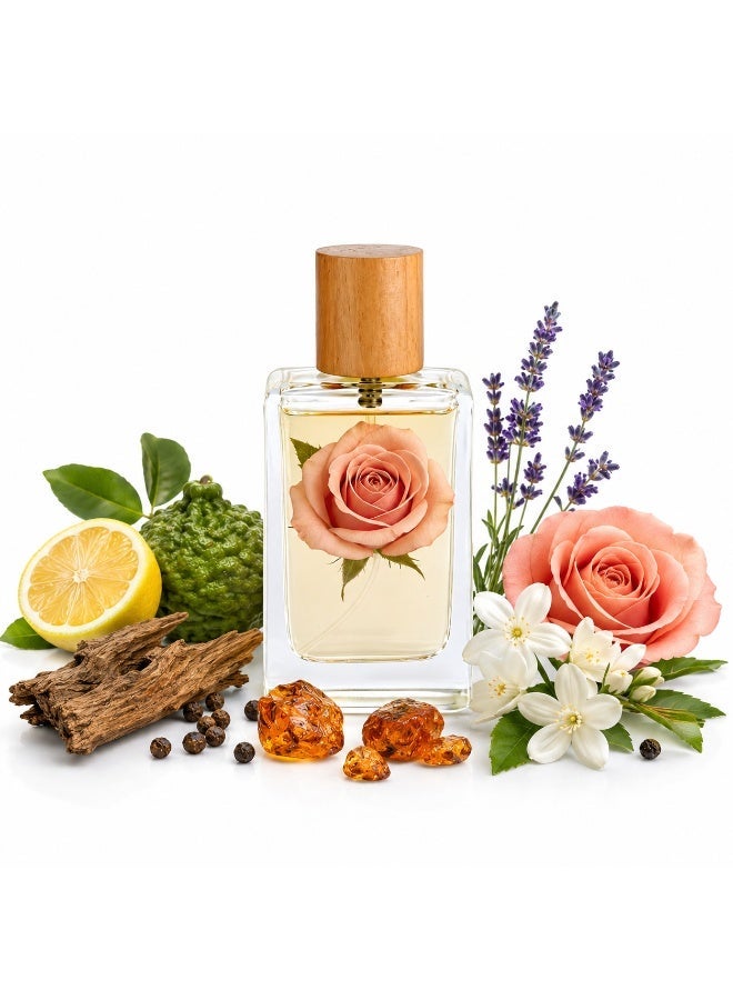 عطر رجالي فاخر أو دو بارفان 50 مل – رائحة خشبية حمضية تدوم طويلاً، عطر منعش للاستخدام اليومي والعمل والسفر والهدايا - Image 2