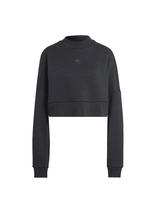 اديداس adidas W Lng Swt Black Training Sweatshirts 2XS