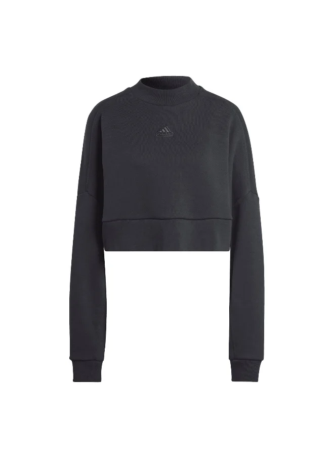 اديداس adidas W Lng Swt Black Training Sweatshirts 2XS